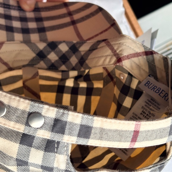 Burberry vintage check baseball cap color stone size large brand new UNISEX - Picture 9 of 10